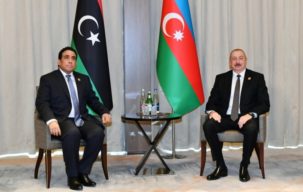 Präsident Ilham Aliyev trifft sich mit dem Vorsitzenden des Präsidialrats von Libyen  AKTUALISIERT VIDEO