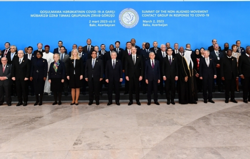 Baku hosted Summit-level Meeting of Non-Aligned Movement Contact Group in response to COVID-19  President of Azerbaijan Ilham Aliyev attended the Summit-level Meeting VIDEO