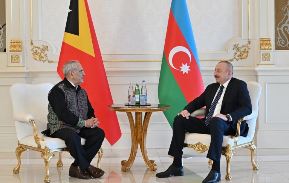 Президент Азербайджана Ильхам Алиев принял Президента Тимор-Лесте Жозе Рамуша Орту  ОБНОВЛЕНО ВИДЕО