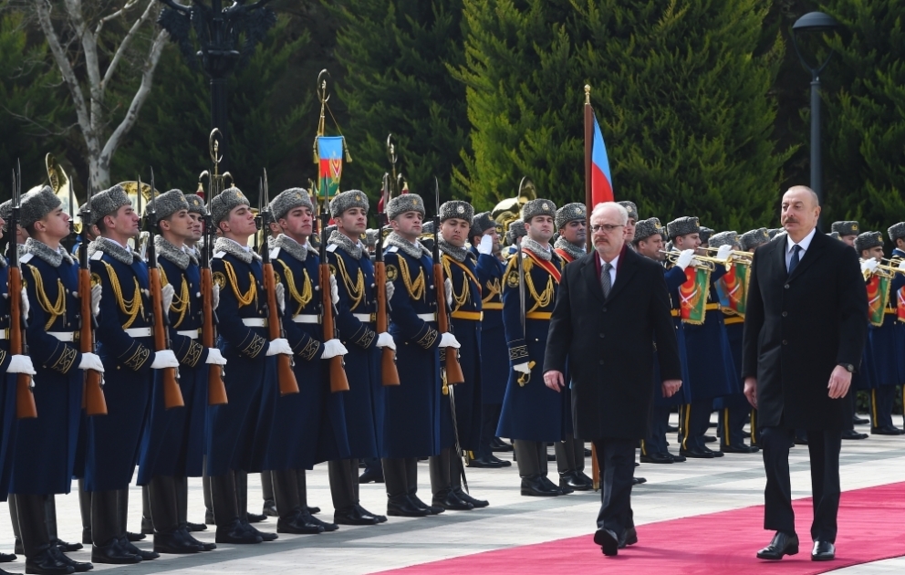 Состоялась церемония официальной встречи Президента Латвии Эгилса Левитса ВИДЕО