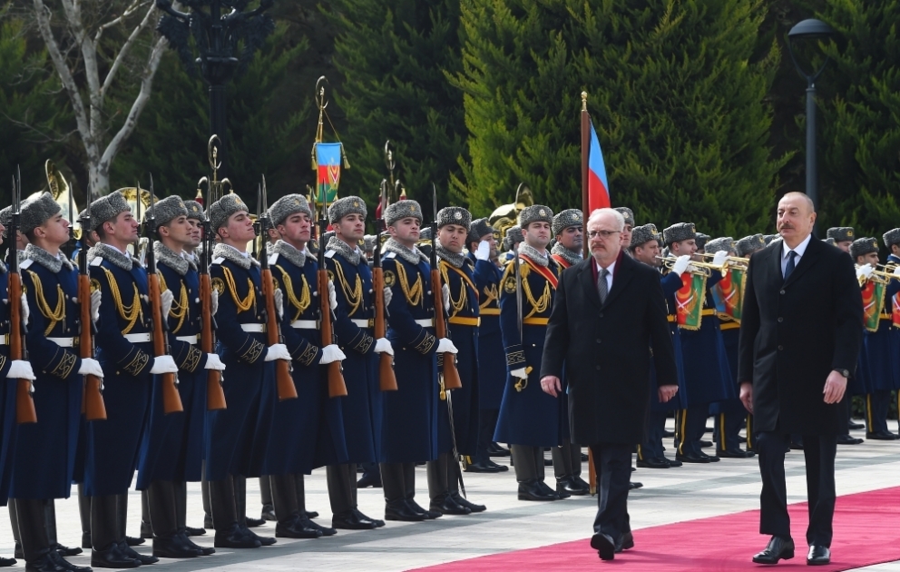 Official welcome ceremony was held for President of Latvia Egils Levits VIDEO