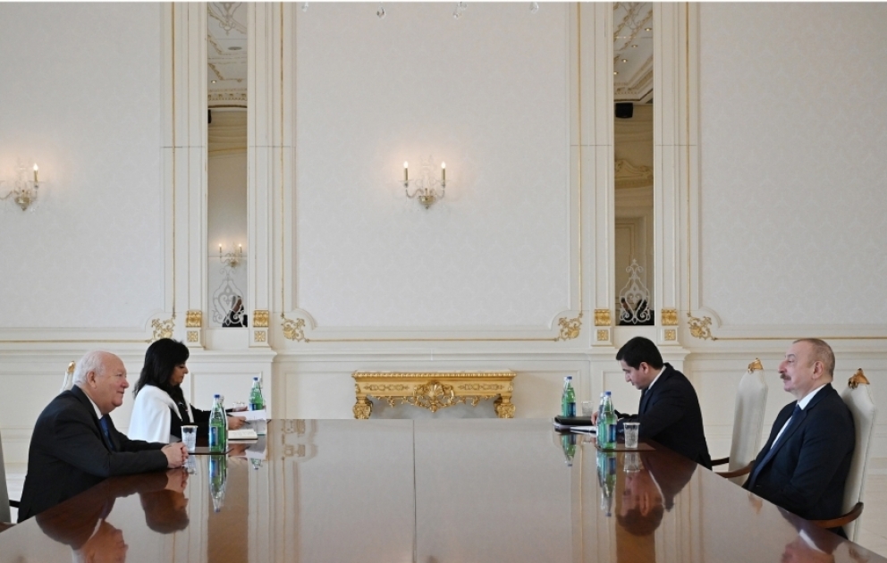 Präsident Ilham Aliyev empfängt Hohen Vertreter der Allianz der Zivilisationen der Vereinten Nationen VIDEO