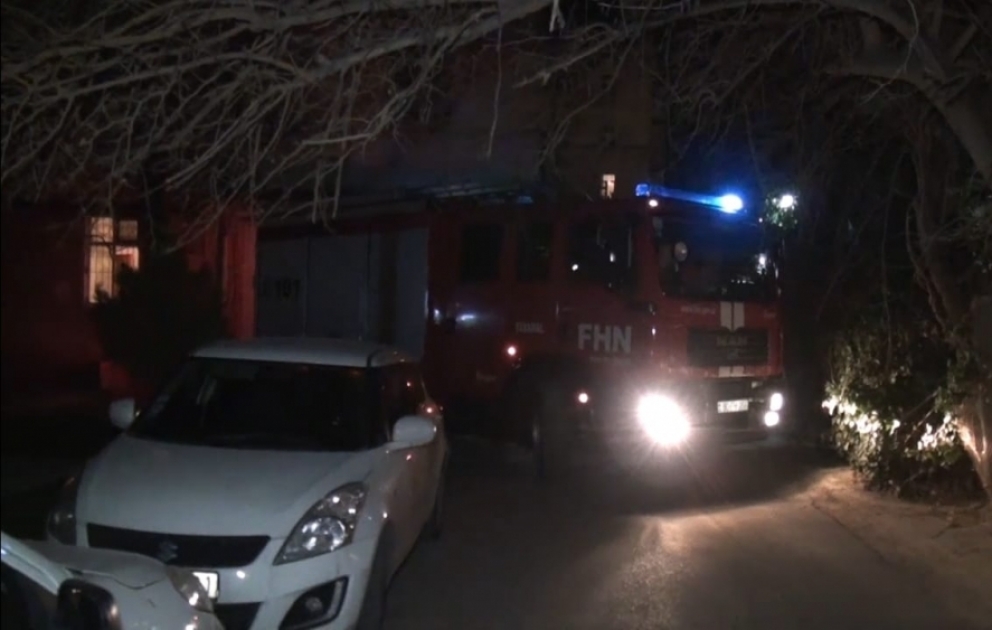 Fövqəladə Hallar Nazirliyi növbəti şərti yanğın təlimi keçirib VİDEO