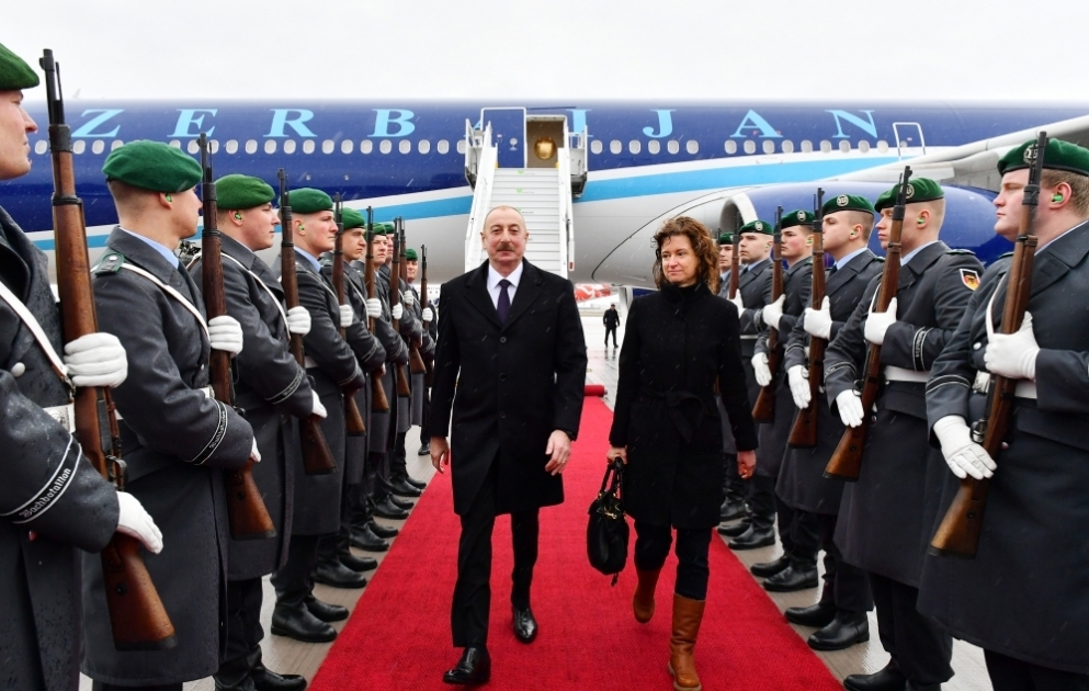 Le président azerbaïdjanais entame une visite de travail en Allemagne VIDEO