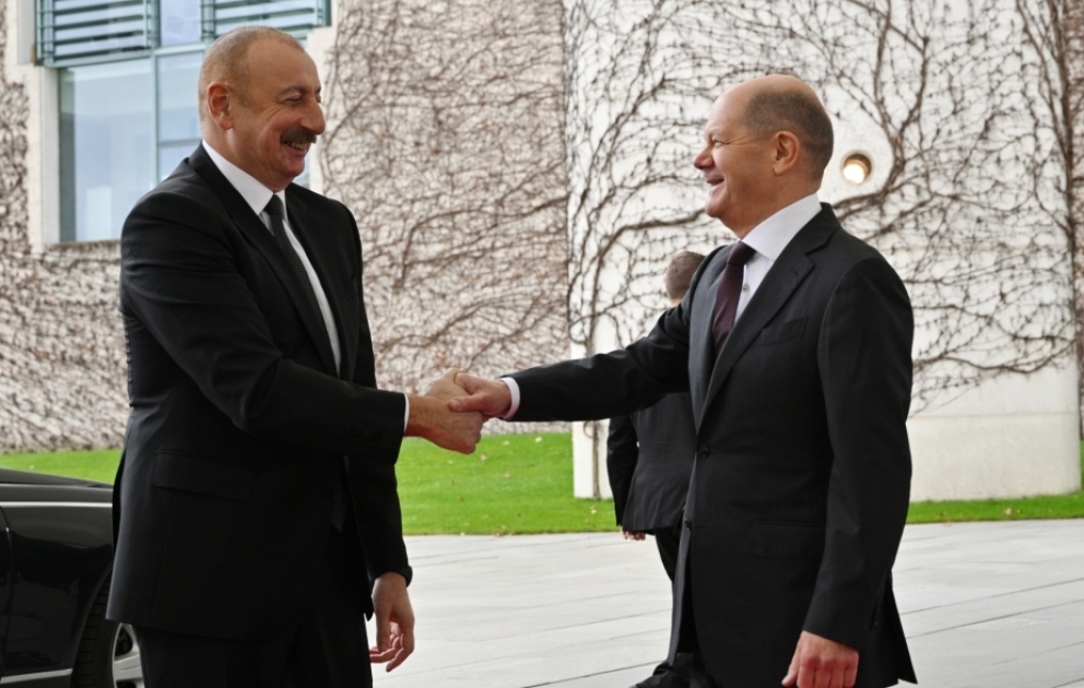 President of Azerbaijan Ilham Aliyev held one-on-one meeting with Chancellor of Germany Olaf Scholz in Berlin VIDEO