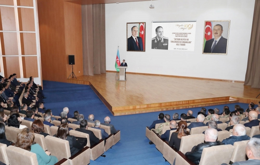 Şəki şəhərində Ümummilli Liderin 100 illik yubileyinə həsr olunmuş tədbir keçirilib VİDEO
