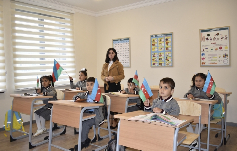 Talış kənd məktəbində ilk dərs keçirilib VİDEO