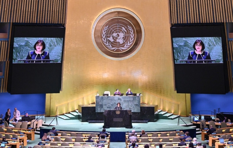 Chairperson of Milli Majlis Sahiba Gafarova speaks at UN High-Level Meeting VIDEO