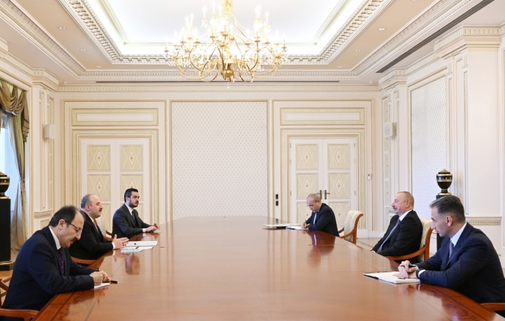 President Ilham Aliyev received Minister of Industry and Technology of Türkiye VIDEO