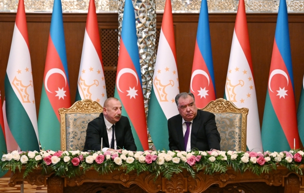 Azərbaycan-Tacikistan sənədləri imzalanıb YENİLƏNİB VİDEO