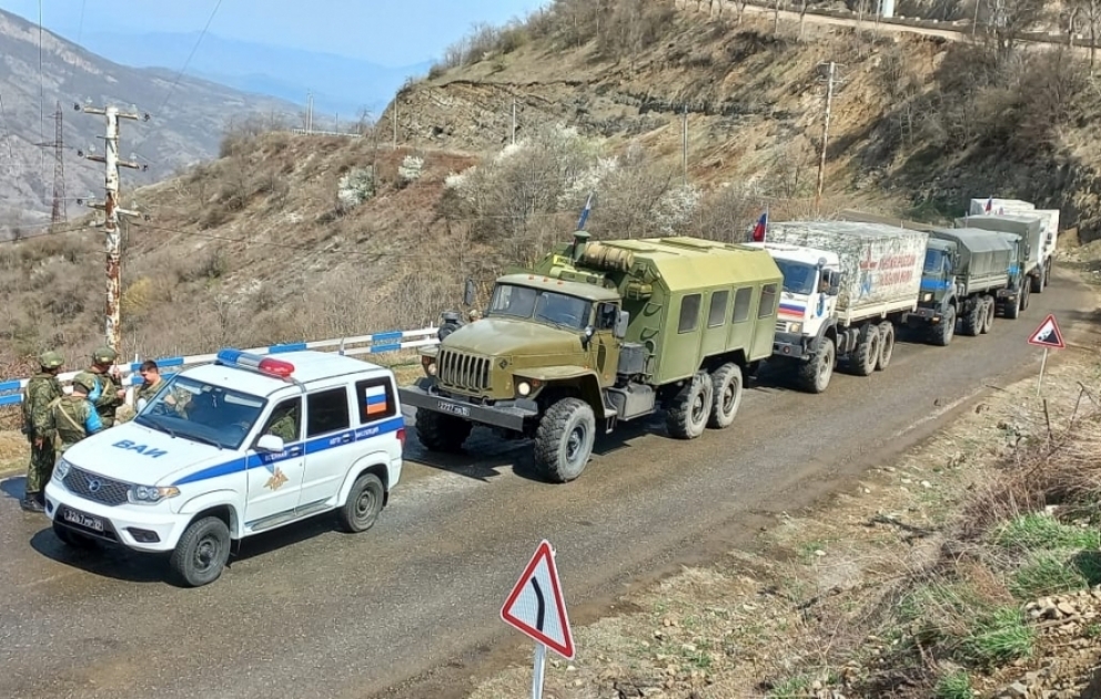Sülhməramlılara aid avtomobil karvanı aksiya ərazisindən sərbəst keçib VİDEO