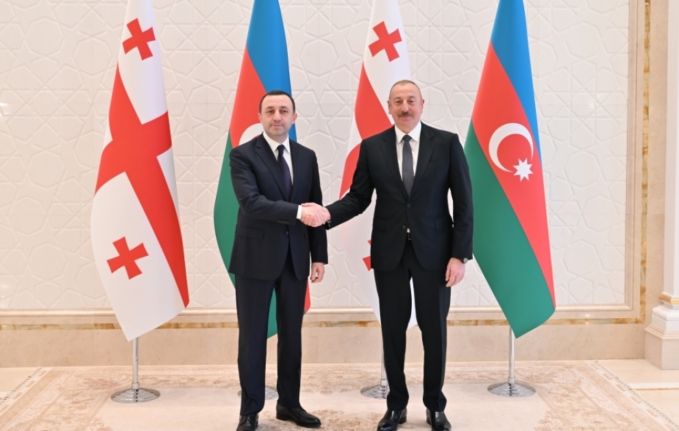 President of Azerbaijan held one-on-one meeting with Prime Minister of Georgia VIDEO