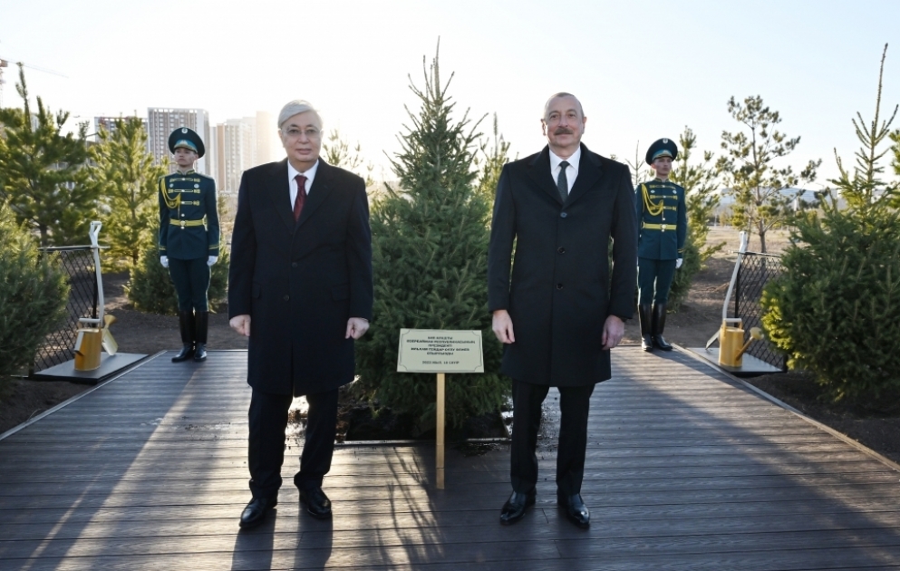 Astanada Heydər Əliyev küçəsi açılıb YENİLƏNİB - 2 VİDEO