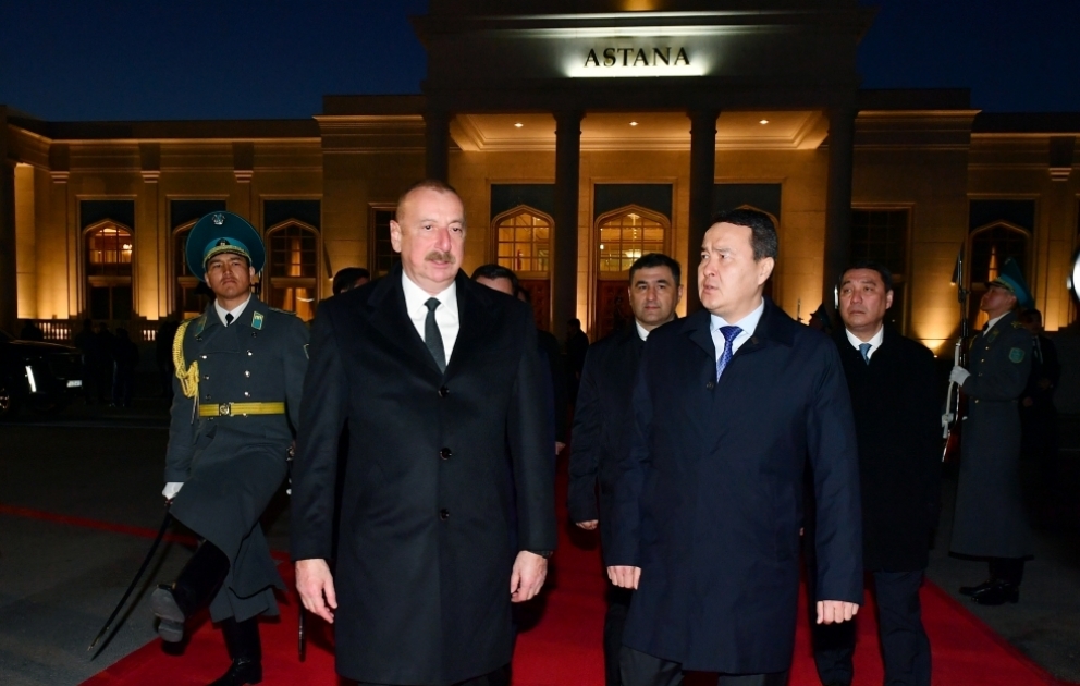 Le président azerbaïdjanais Ilham Aliyev termine sa visite officielle au Kazakhstan VIDEO
