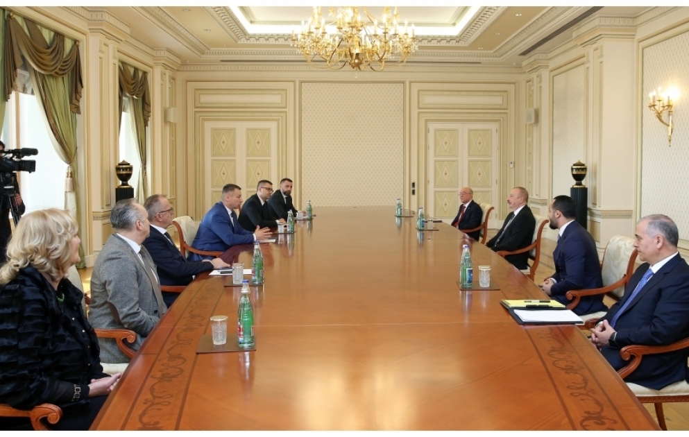 President Ilham Aliyev received delegation led by Minister of Security of Bosnia and Herzegovina VIDEO