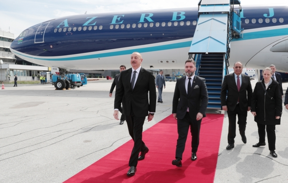 Azərbaycan Prezidenti İlham Əliyev Bosniya və Herseqovinaya rəsmi səfərə gəlib VİDEO