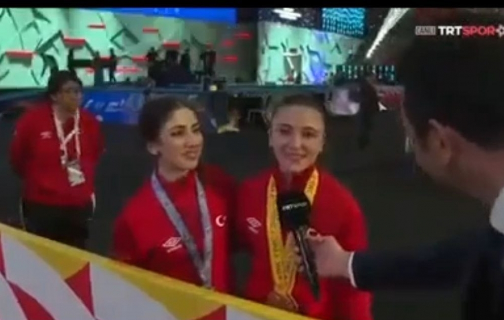 İrəvanda qızıl medal qazanan türkiyəli atlet: Qələbəni azərbaycanlı qardaşlarıma həsr edirəm VİDEO