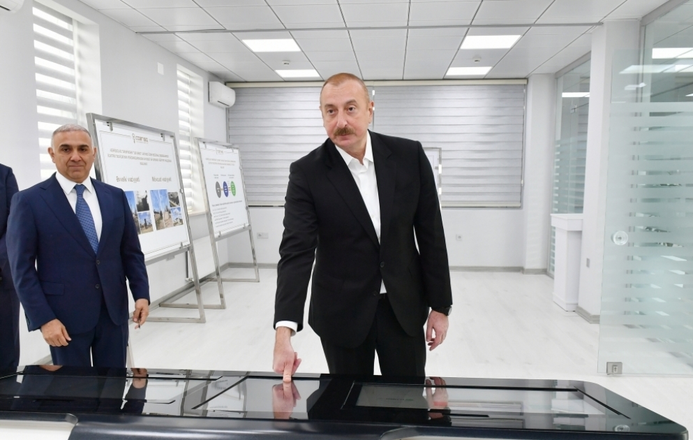 Президент Ильхам Алиев открыл Сальянский цифровой центр управления ОАО «Азеришыг»  ОБНОВЛЕНО ВИДЕО
