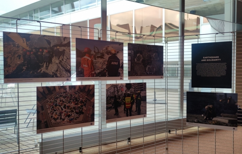 Session de printemps de l’APCE : une exposition dédiée aux séismes en Türkiye inaugurée au Palais de l’Europe VIDEO