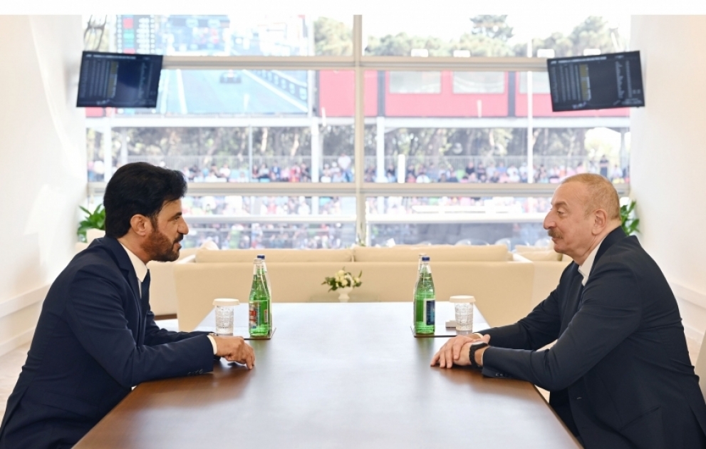 Prezident İlham Əliyev Beynəlxalq Avtomobil Federasiyasının prezidentini qəbul edib YENİLƏNİB VİDEO