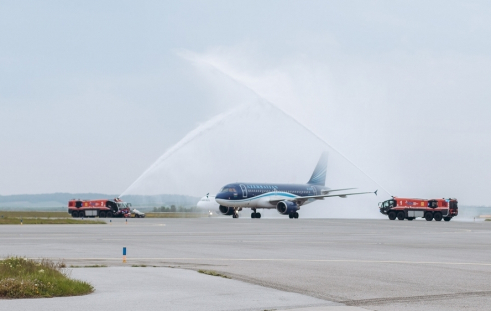 Azərbaycan ilə Avstriya arasında birbaşa aviareyslərə start verilib VİDEO