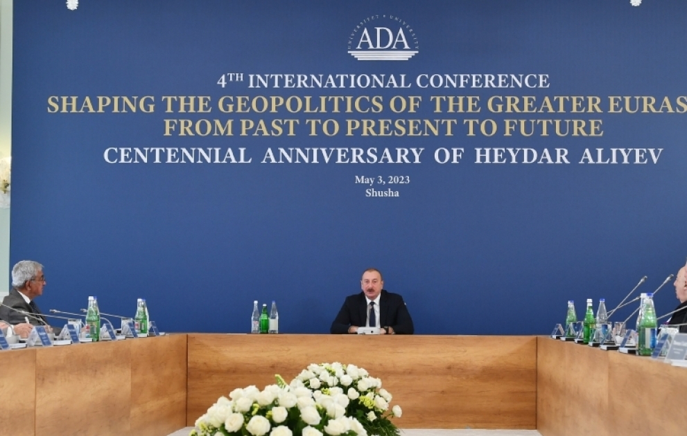 Choucha : Ilham Aliyev a participé à la conférence internationale sur le thème « Façonner la géopolitique de la Grande Eurasie : du passé au présent et au futur » MIS A JOUR VIDEO