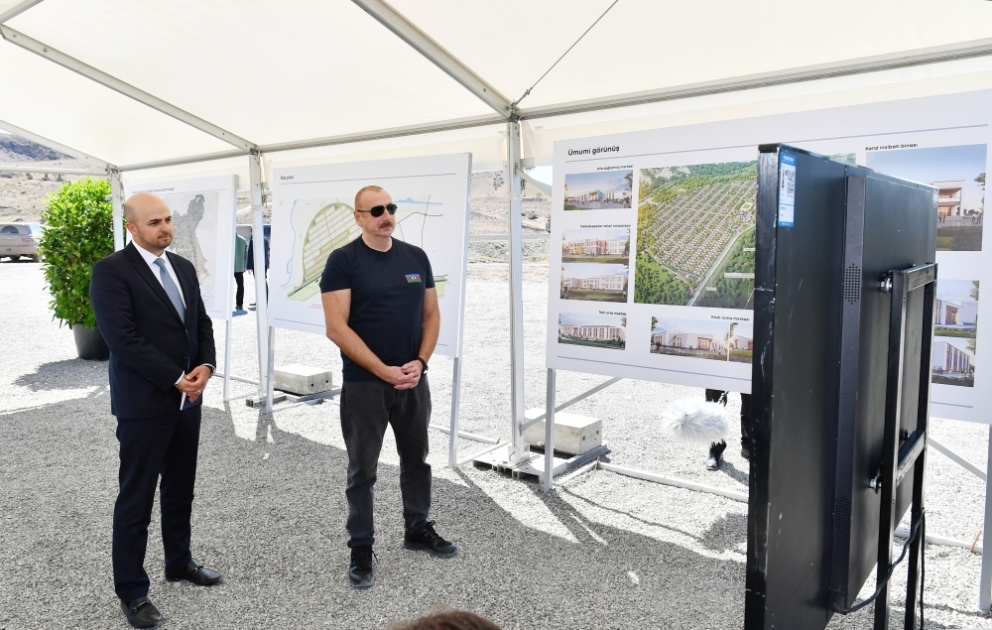 159 maisons seront construites dans la première phase dans le village de Zilanly de la région de Goubadly  VIDEO
