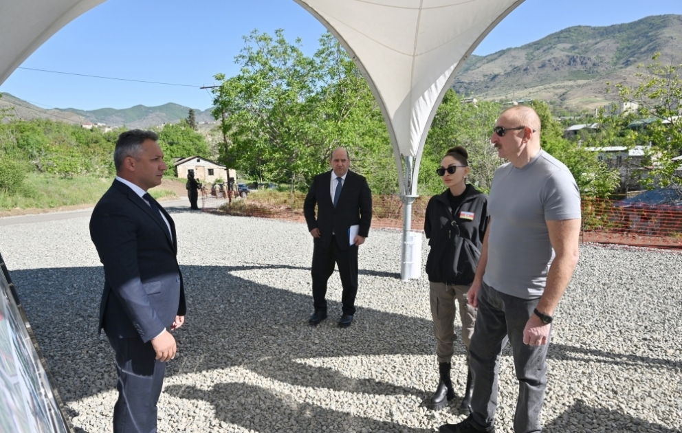 Foundation stone was laid for the first residential quarter in Hadrut VIDEO