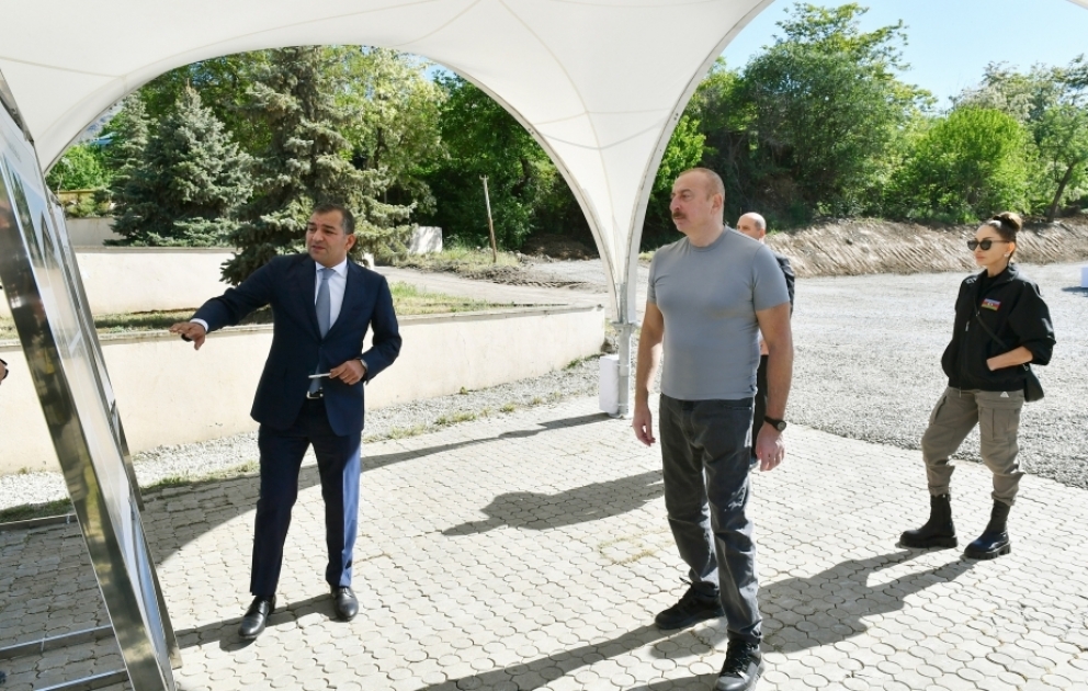 President Ilham Aliyev and First Lady Mehriban Aliyeva were informed of tourism development concept of Hadrut VIDEO