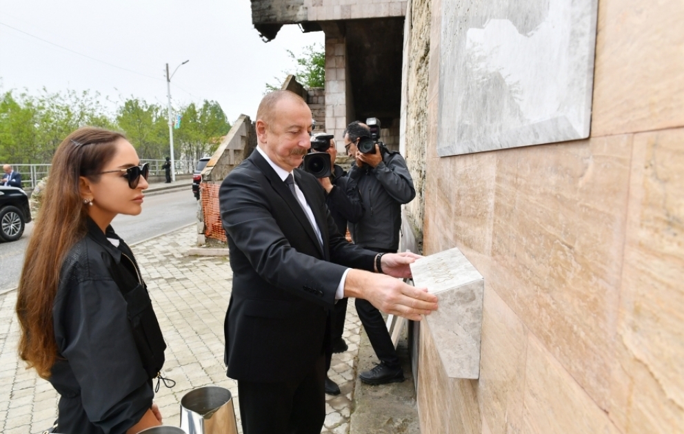 Şuşada Dövlət Xidmətləri Mərkəzinin yenidənqurma və təmir işlərinə başlanılıb VİDEO