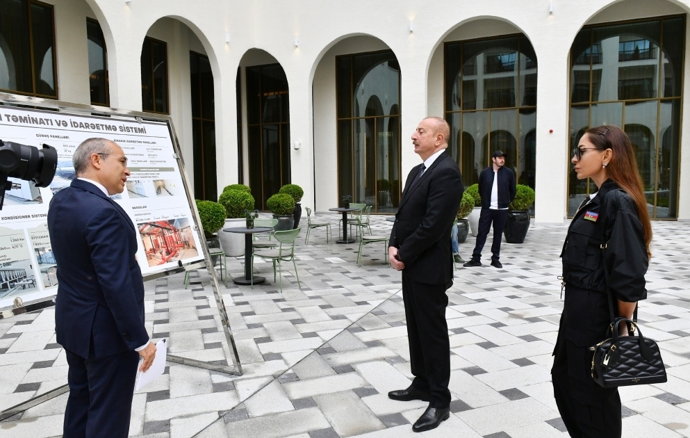 President Ilham Aliyev and First Lady Mehriban Aliyeva attended inauguration of Shusha Hotel-Congress Central Complex VIDEO