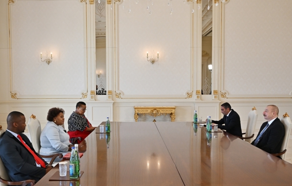 Präsident Ilham Aliyev empfängt Präsidentin der Nationalversammlung von Südafrika  AKTUALISIERT VIDEO