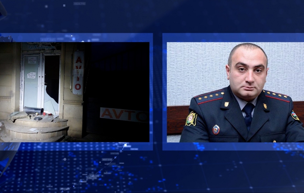 Gəncədə kafelərdən birinə partlayıcı maddə atılıb VİDEO