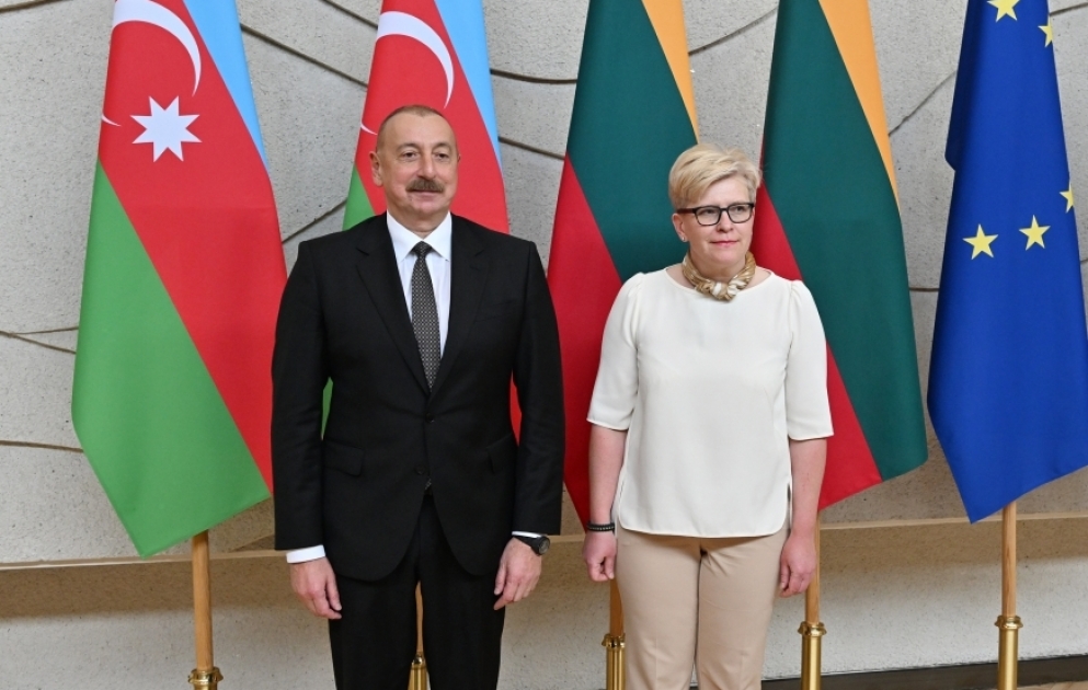 President of Azerbaijan Ilham Aliyev met with Prime Minister of Lithuania Ingrida Šimonytė VIDEO