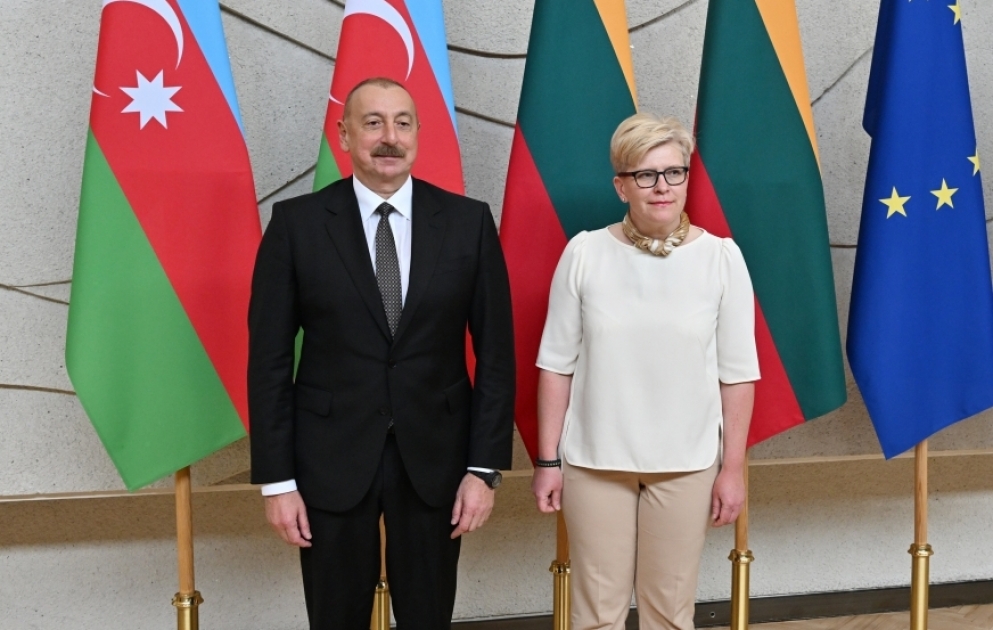 Präsident Ilham Aliyev trifft litauische Premierministerin in Vilnius  AKTUALISIERT VIDEO