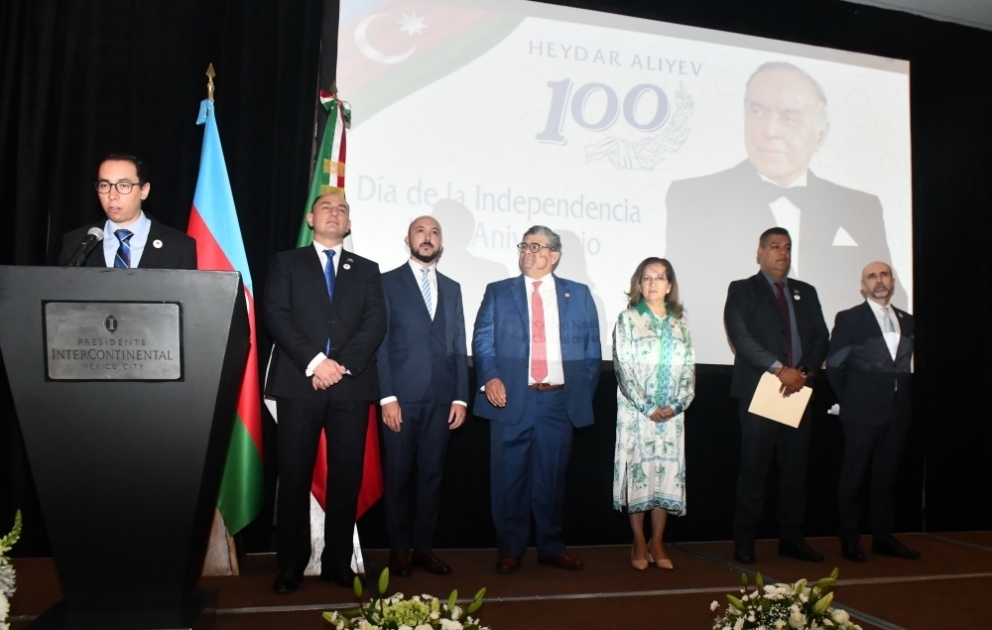 Azərbaycanın Müstəqillik Günü və Ulu Öndərin 100 illiyi münasibətilə Mexikoda rəsmi qəbul keçirilib VİDEO