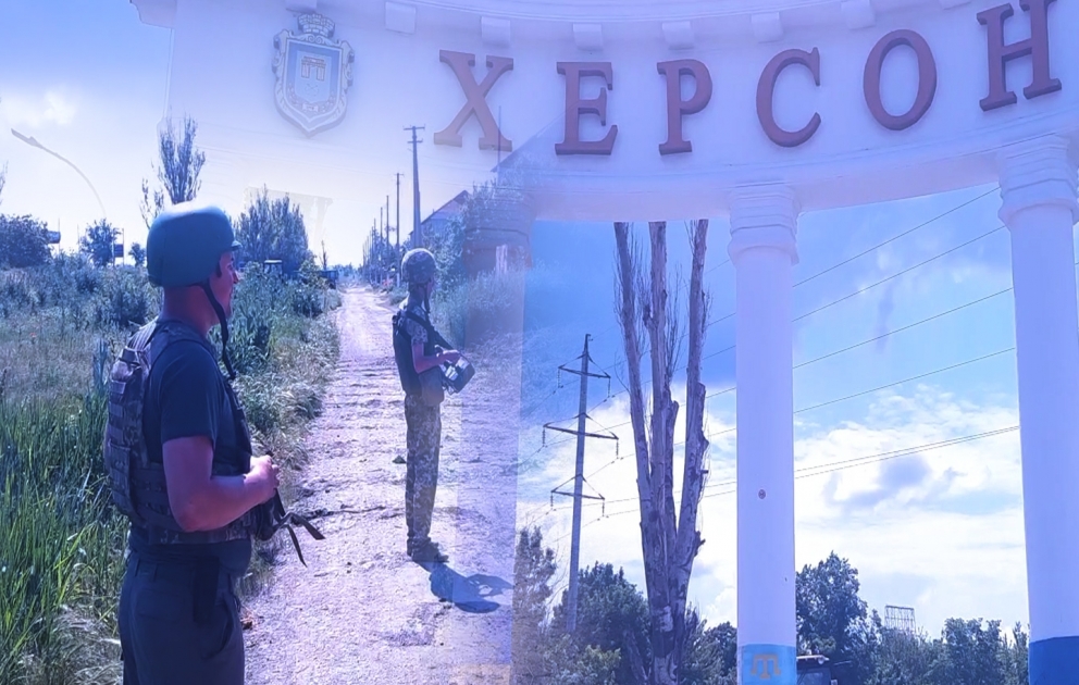 Ukrayna və Rusiya hərbçilərinin üz-üzə dayandığı məkan –  Xerson şəhərindən reportaj VİDEO