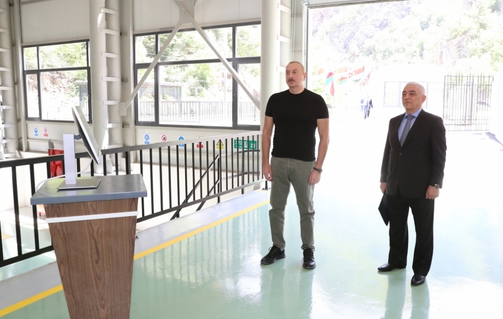 Kəlbəcər rayonunda “Qamışlı” Kiçik Su Elektrik Stansiyası istifadəyə verilib VİDEO