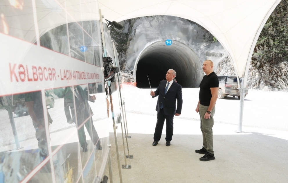 Toğanalı-Kəlbəcər-İstisu avtomobil yolunda inşa edilmiş tunellər və Kəlbəcər-Laçın avtomobil yolunda görülən işlərlə tanışlıq VİDEO