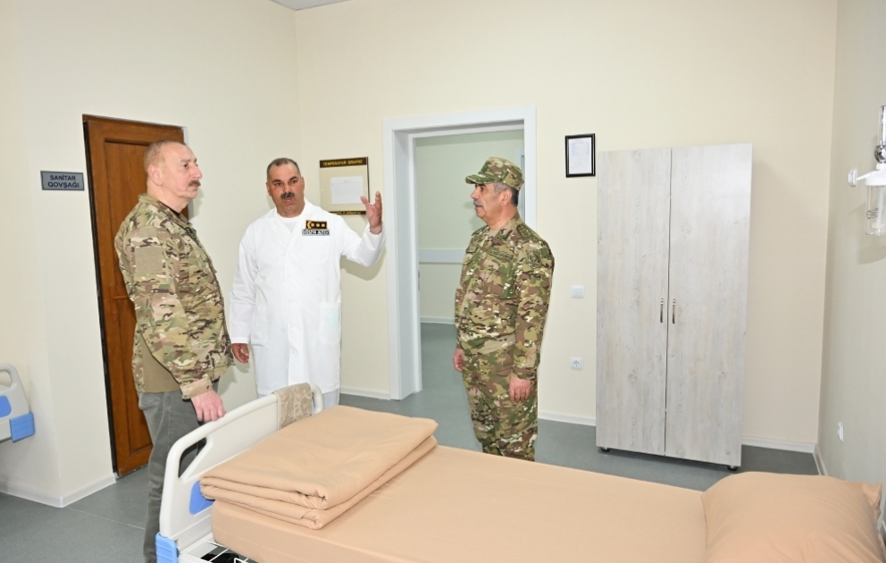 Le président Ilham Aliyev participe à l’inauguration d’un hôpital militaire à Kelbédjer VIDEO