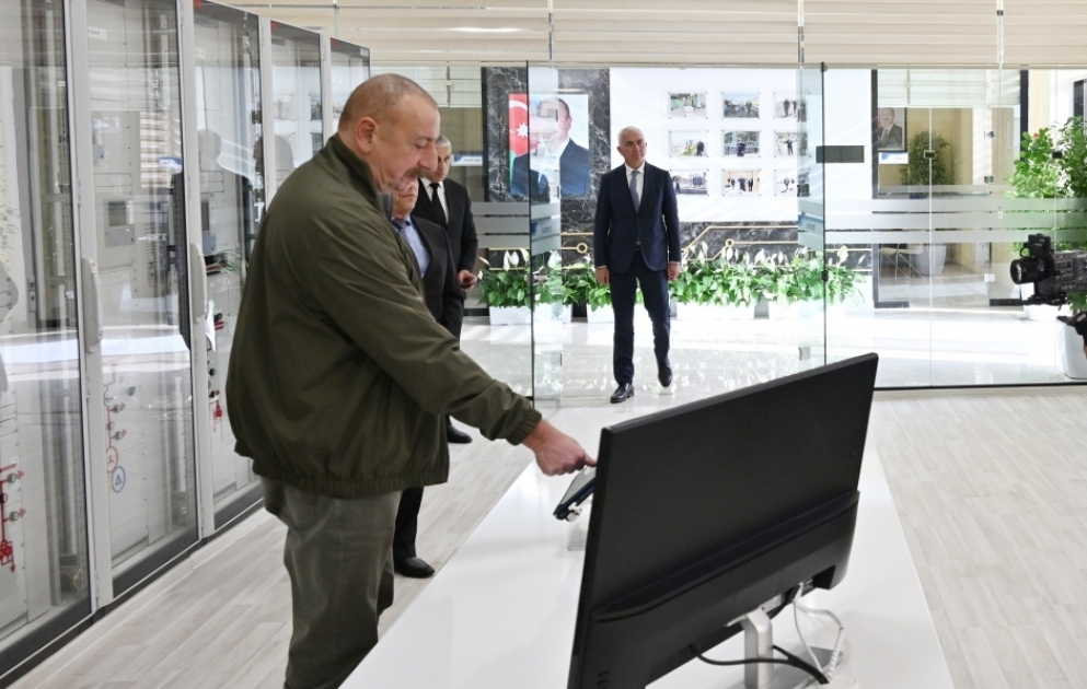 Prezident İlham Əliyev “Laçın” şəhər yarımstansiyasının açılışını edib VİDEO