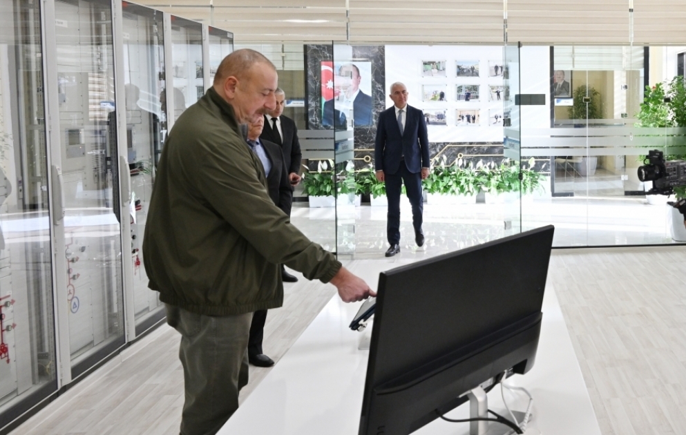 President Ilham Aliyev inaugurated “Lachin” city substation VIDEO