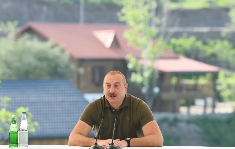 Prezident: Bugünkü reallıq İkinci Qarabağ müharibəsindən sonrakı dövrdə əldə edilmiş nəticələr əsasında formalaşıb VİDEO