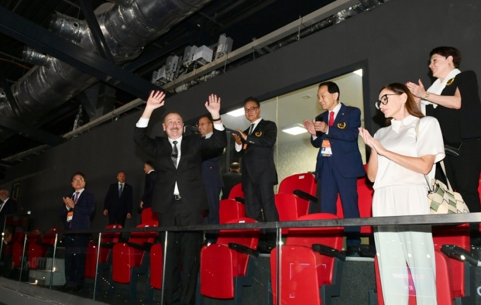 In Baku findet Eröffnungsfeier der 26. Taekwondo-WM statt Präsident Ilham Aliyev und First Lady Mehriban Aliyeva nehmen an Eröffnungszeremonie teil VIDEO