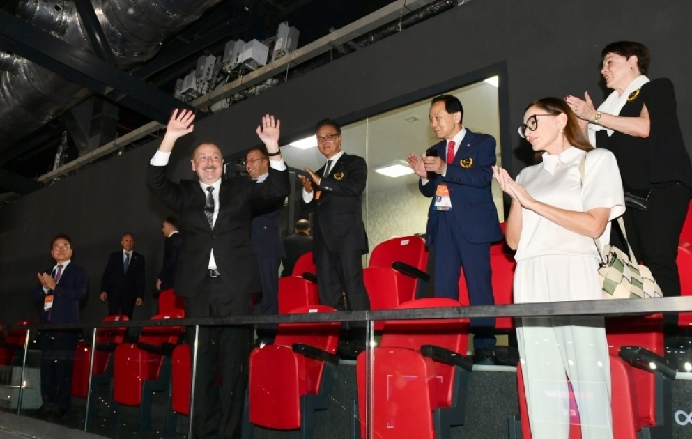 Opening ceremony of the 26th World Taekwondo Championships was held in Baku President Ilham Aliyev and First Lady Mehriban Aliyeva watched opening ceremony VIDEO