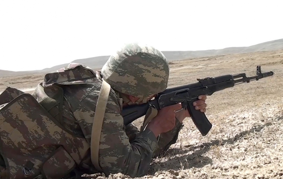 “N” hərbi hissəsində döyüş atışlı taktiki təlim keçirilib VİDEO