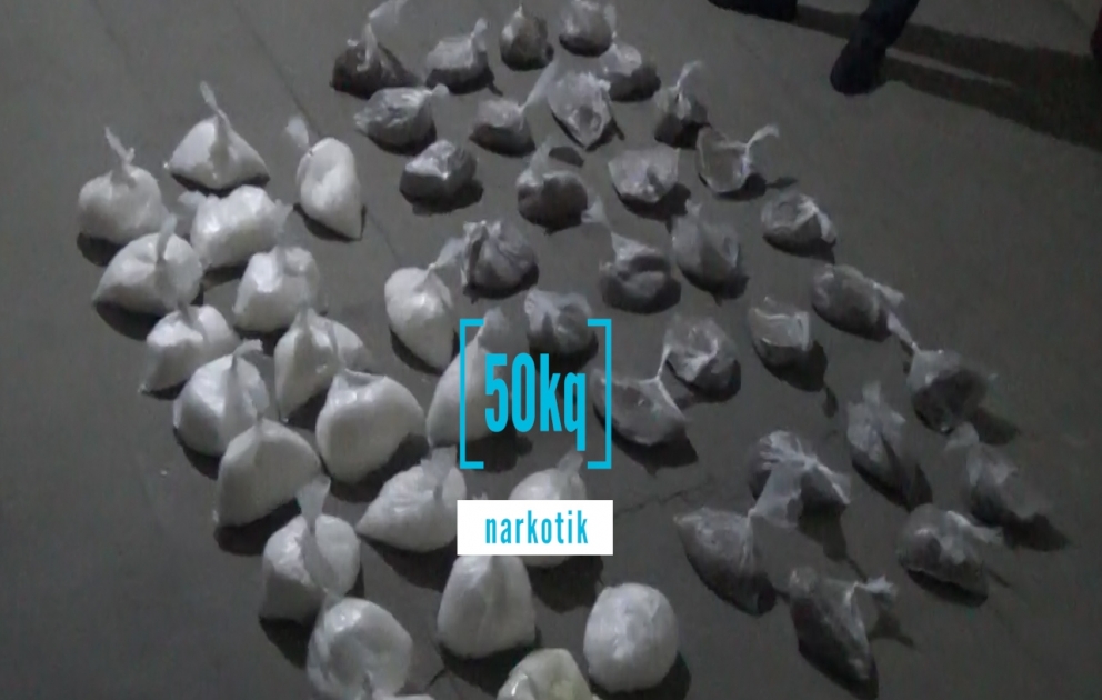 DİN: İrandan 50 kiloqram narkotik vasitə gətirən şəxs saxlanıldı VİDEO