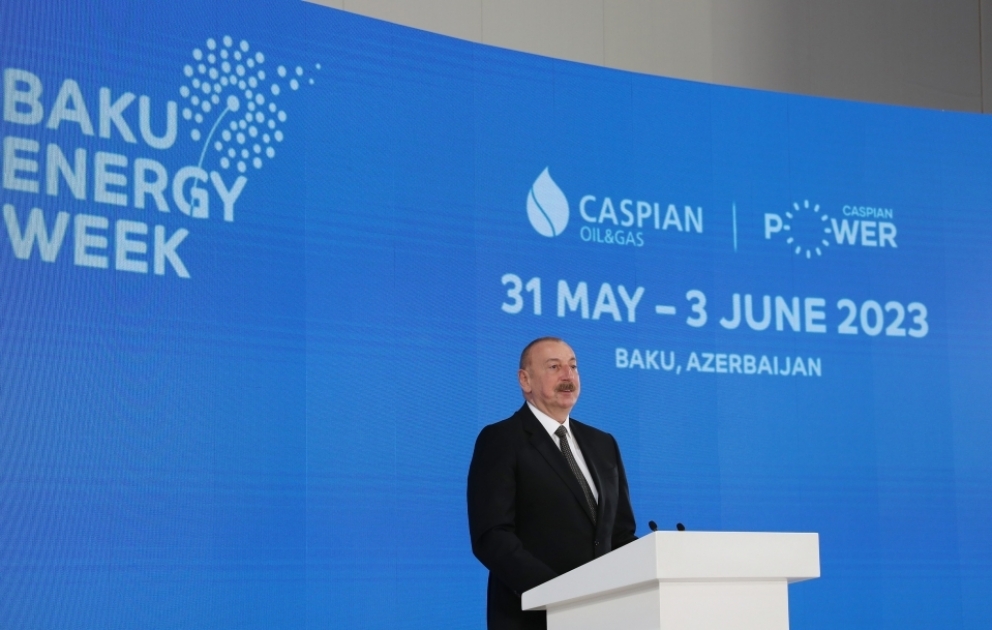 President Ilham Aliyev attended official opening ceremony of 28th International Caspian Oil & Gas Exhibition within the framework of the Baku Energy Week VIDEO
