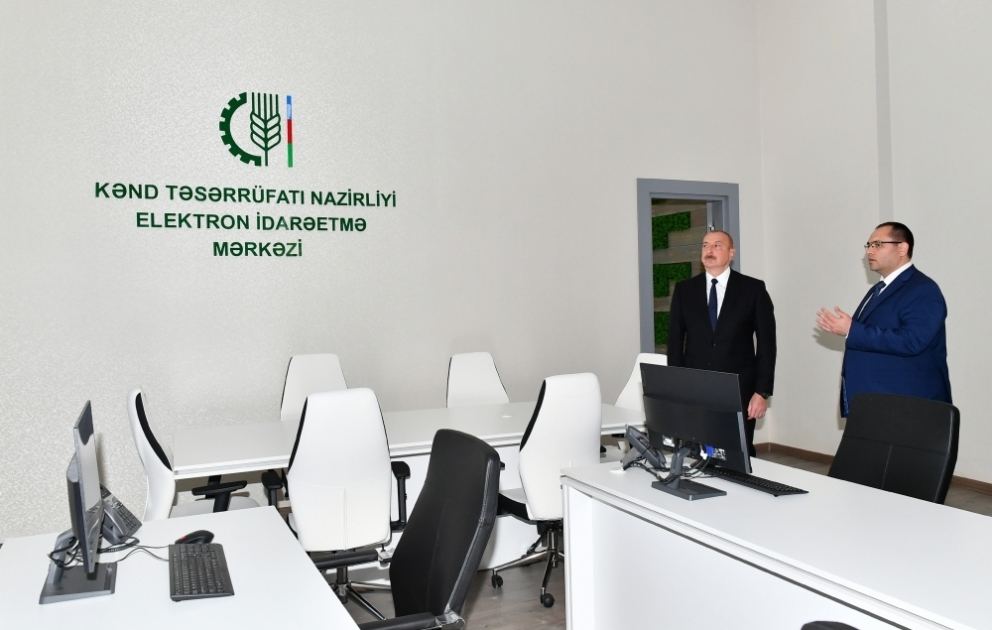 President Ilham Aliyev participated in inauguration of new administrative building of Ministry of Agriculture in Baku VIDEO