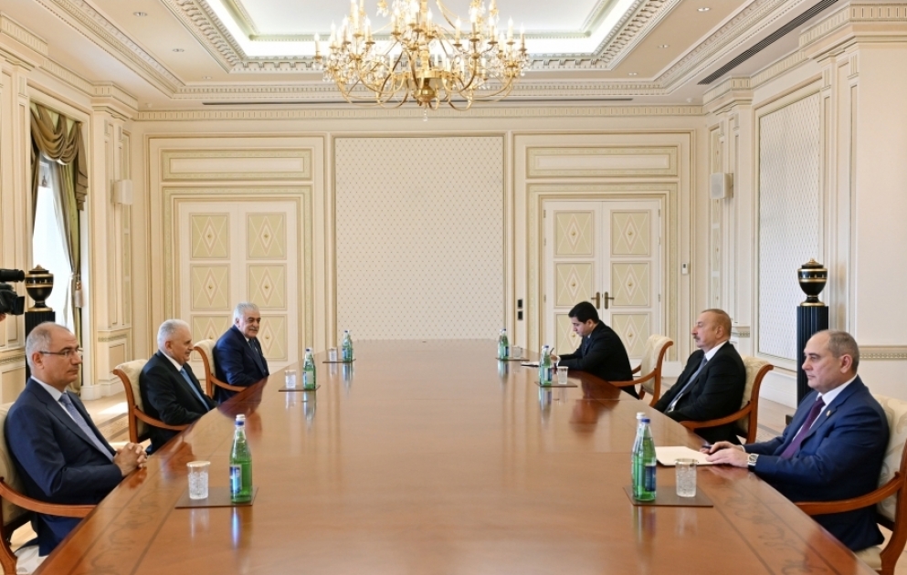 President of Azerbaijan Ilham Aliyev received First Deputy Chairman of Türkiye’s Justice and Development Party Binali Yıldırım VIDEO
